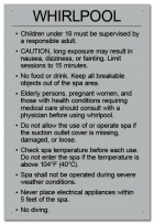 British Columbia Whirlpool Rules Sign