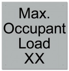 California Pool Capacity Sign