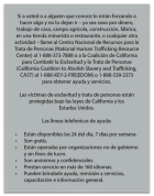 California Spanish Human Trafficking Notice