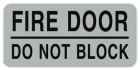 Fire Door - Do Not Block Label - 4 Pack