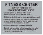 Fitness Rules Sign