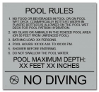 Florida Pool Rules Sign