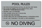 Florida Splash Pad Rules Signage