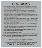 Georgia Spa Risks Sign