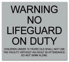 Idaho No Lifeguard Warning Sign
