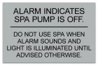 ISPSC Spa and Hot Tub Alarm Sign