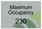 Maximum Occupancy Sign