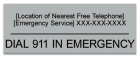 Minnesota Emergency 911 Pool Sign