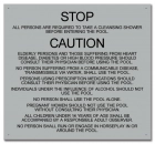 Mobile County, Alabama Pool Safety Rules Sign