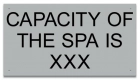 Montana Spa Capacity Sign