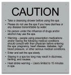 Montana Spa Rules Sign