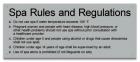 Montgomery County, Alabama Spa Rules Sign