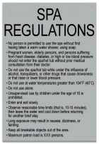 Nebraska Spa Regulations Sign