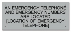 Nevada Emergency Phone Location Sign