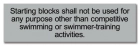 New York City Starting/Diving Blocks Pool Sign