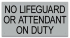 Oklahoma No Lifeguard Sign