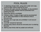 Oklahoma Pool Rules Sign