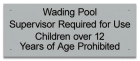 Oklahoma Wading Pool Rules Sign