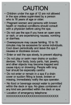 Ontario Canada Spa Rules Sign