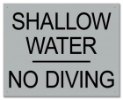 Ontario Shallow Water No Diving Sign