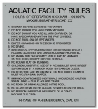 Oregon Pool Rules Sign