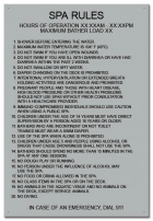 Oregon Spa Rules Sign