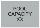 Pool Capacity Sign