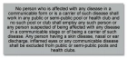 Prince William Communicable Disease Sign