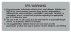 Rhode Island Spa Warning Sign
