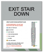 Standard Stairway Evacuation Plans - California Compliant