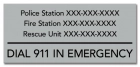 Tennessee Emergency Contacts Sign