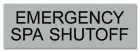 Texas Emergency Spa Shutoff Sign