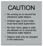 Utah Interactive Water Feature Caution Sign