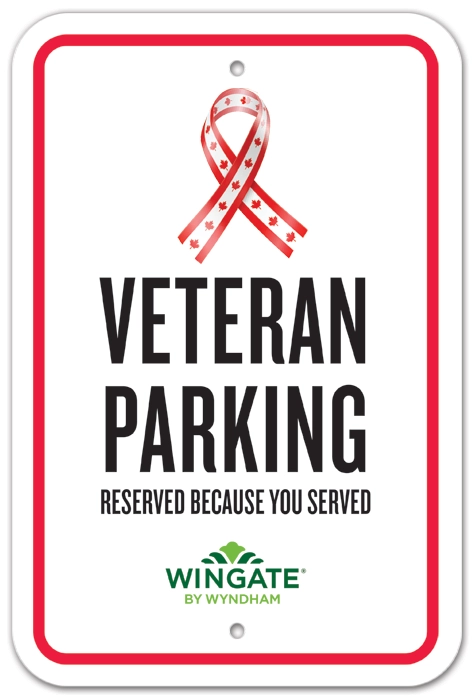 Veteran Parking Sign - Canada