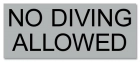 Virginia No Diving Sign