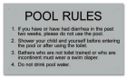 Virginia Pool Rules Sign