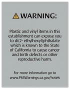 Warning Sign: Plastic and Vinyl