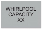 Whirlpool Capacity Sign