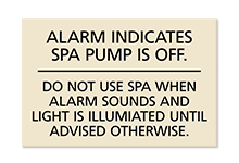 Pool/Spa Signs