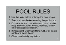 Pool/Spa Signs