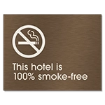 100% Smoke-Free Hotel Sign
