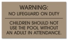 Arkansas No Lifeguard Sign