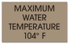 Arkansas Spa Water Temperature Sign