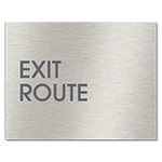 "Exit Route" Egress Sign - CA Compliant