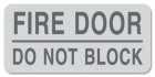 Fire Door - Do Not Block Label - 4 Pack