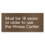 Fitness Center: Age Requirement Sign