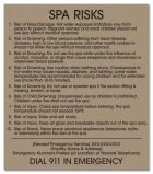 Georgia Spa Risks Sign