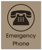 Illinois Emergency Phone Sign