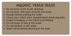 MAHC Bathhouse Sign for Pool Hygiene Facilities