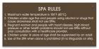 MAHC Spa Rules Sign